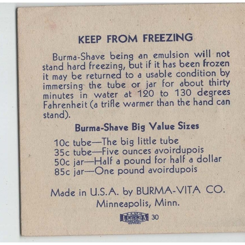 Vintage Burma-Shave Jingle Book Vol X 44 Jingles Armed Forces Ad Booklet - Picture 2 of 2